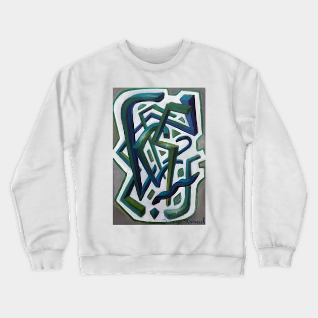 Shapes in space 41 Crewneck Sweatshirt by diegomanuel